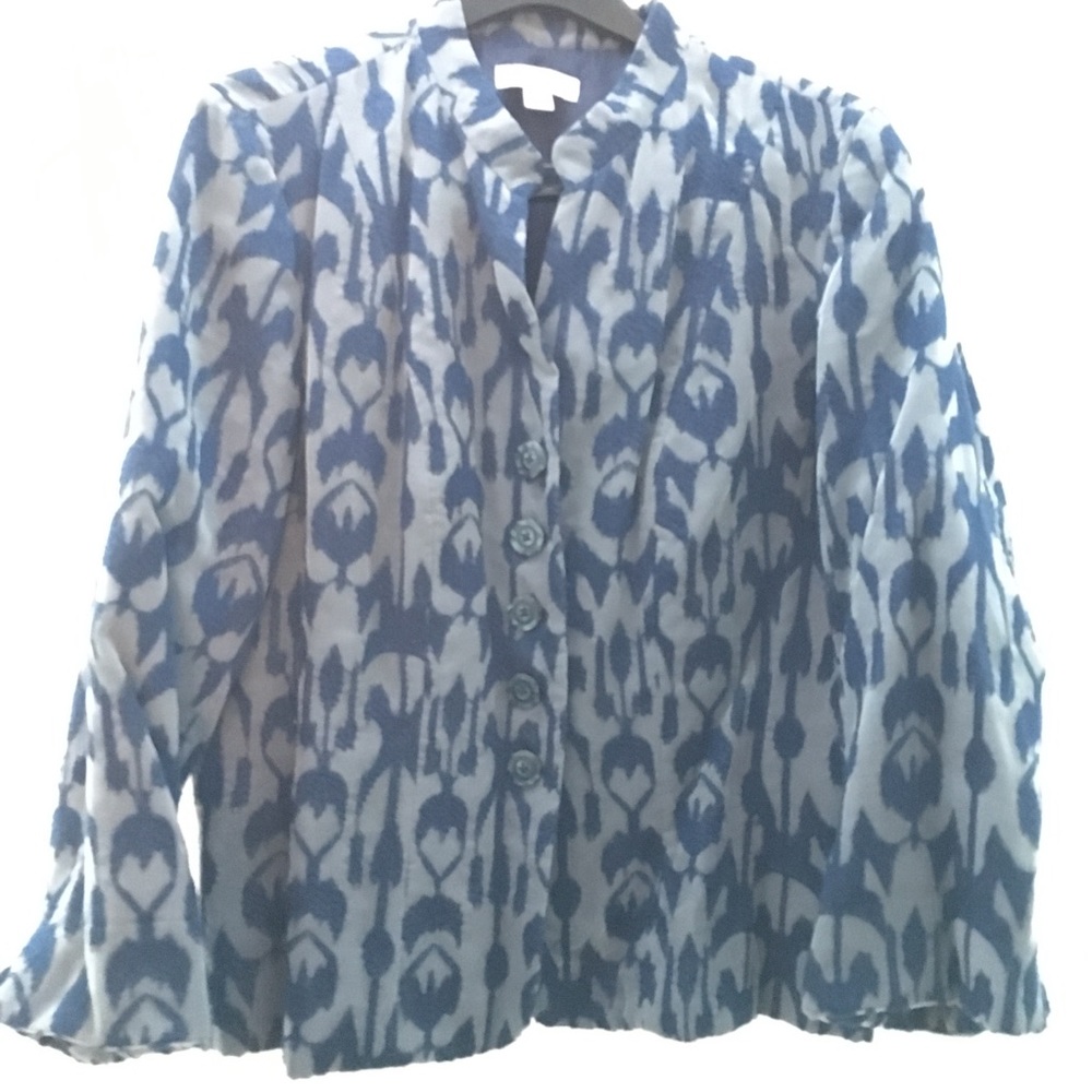 Ikat pattern jacket